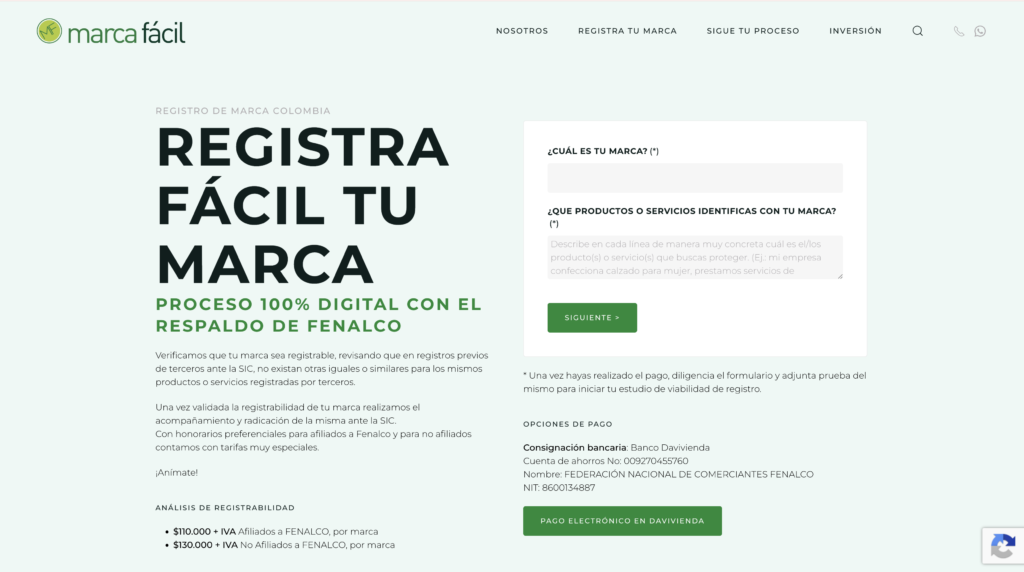 plataforma para registrar marcas