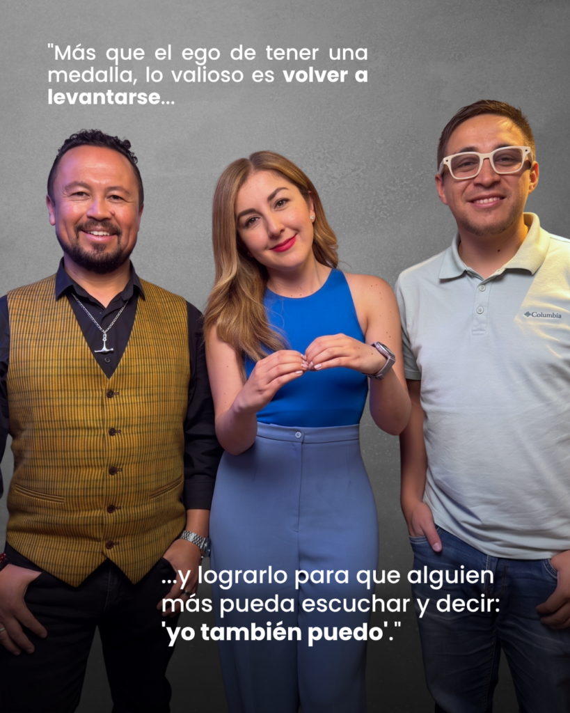 Paola Urueña, abogada y triatleta, junto a Camilo Guerrero y Oscar Avendaño en TecnoMarketing Podcast: marca personal auténtica y volver a levantarse